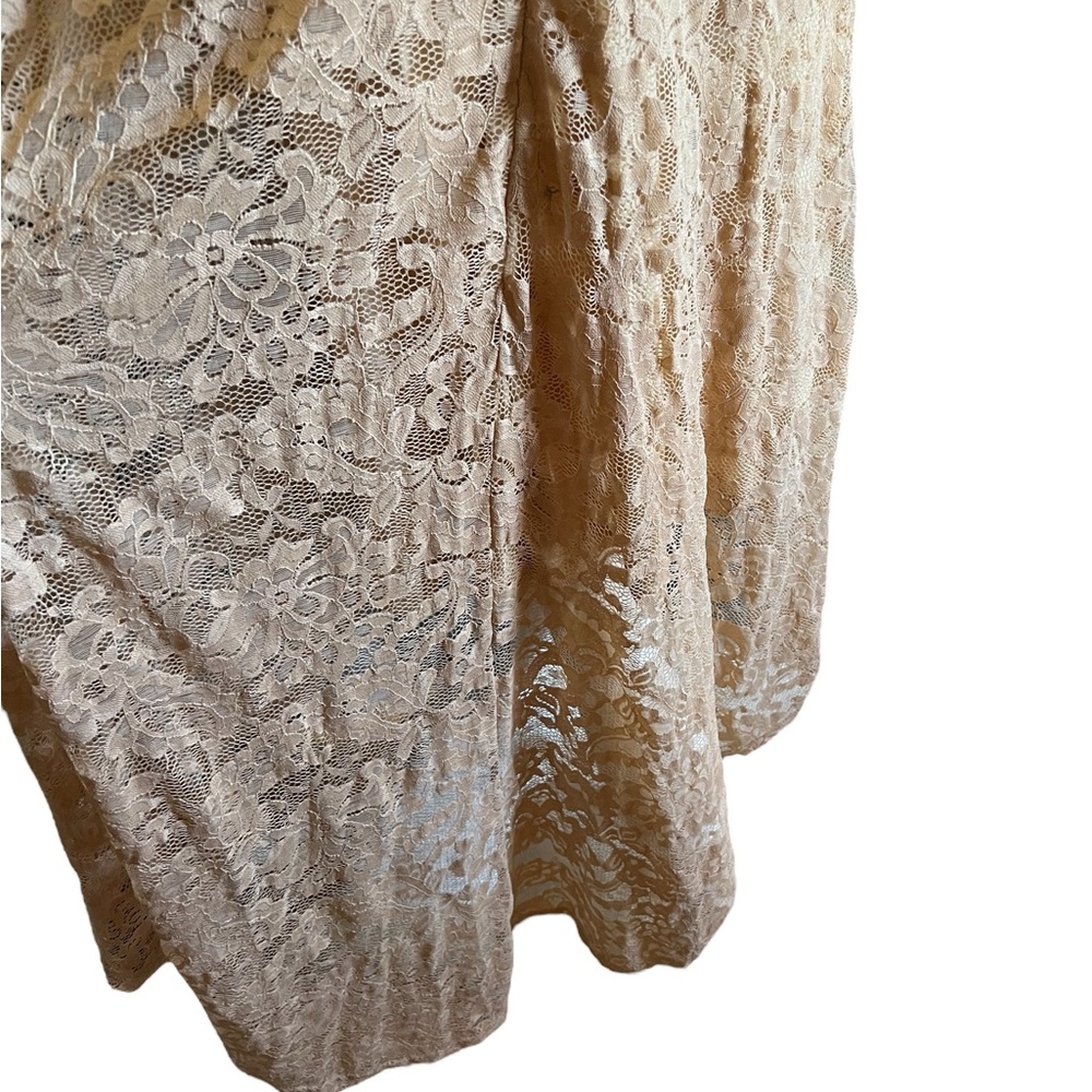 NWT Dressystar Women’s Elegant Beige Lace Midi Dress SZ 3X 🩷 - Picture 9 of 16